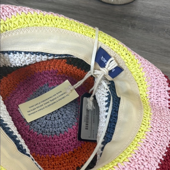 Hatattack Women’s Sun Hat Striped OS Woven Cute Bucket Hat - Picture 5 of 5